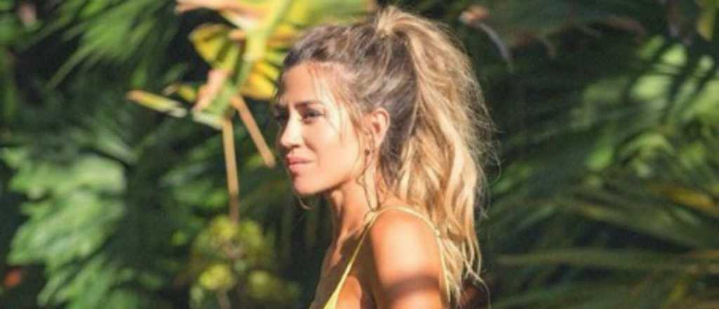 Selfie de Jimena Barón saliendo de la ducha