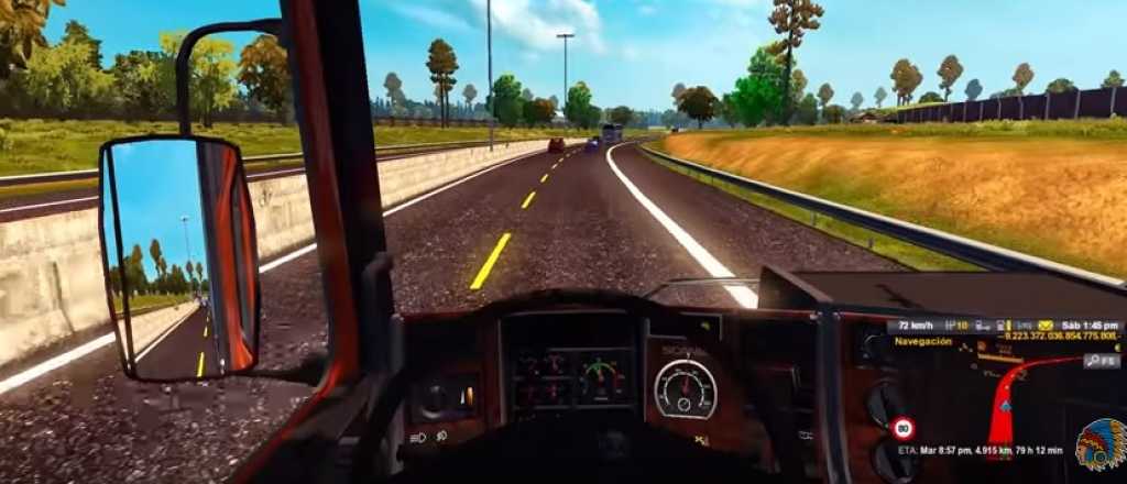 Video: un simulador muestra un viaje en Scania de Mendoza a Chile