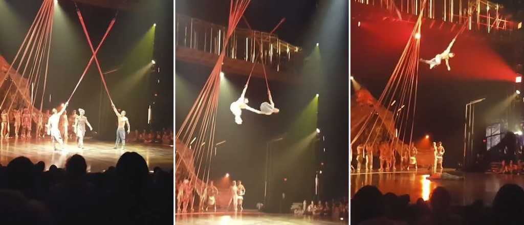 Video: acróbata de Cirque du Soleil cayó durante un show y murió