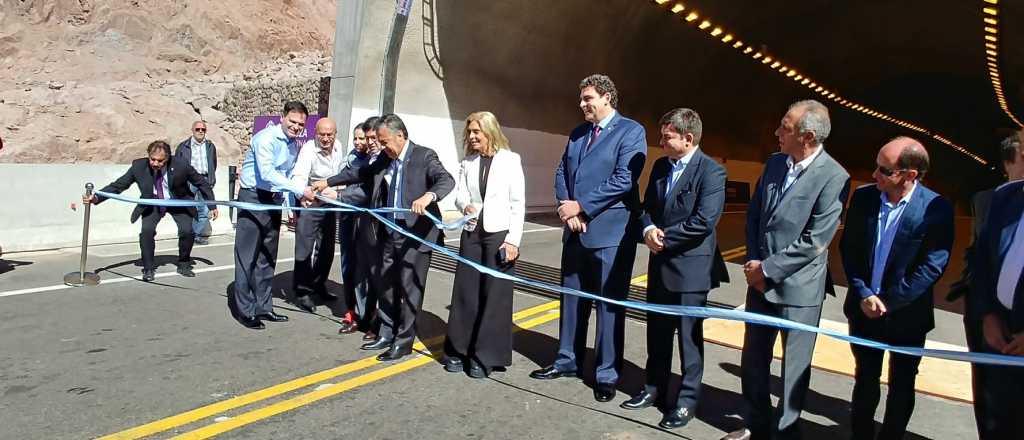 Quedó inaugurado el túnel Cacheuta-Potrerillos