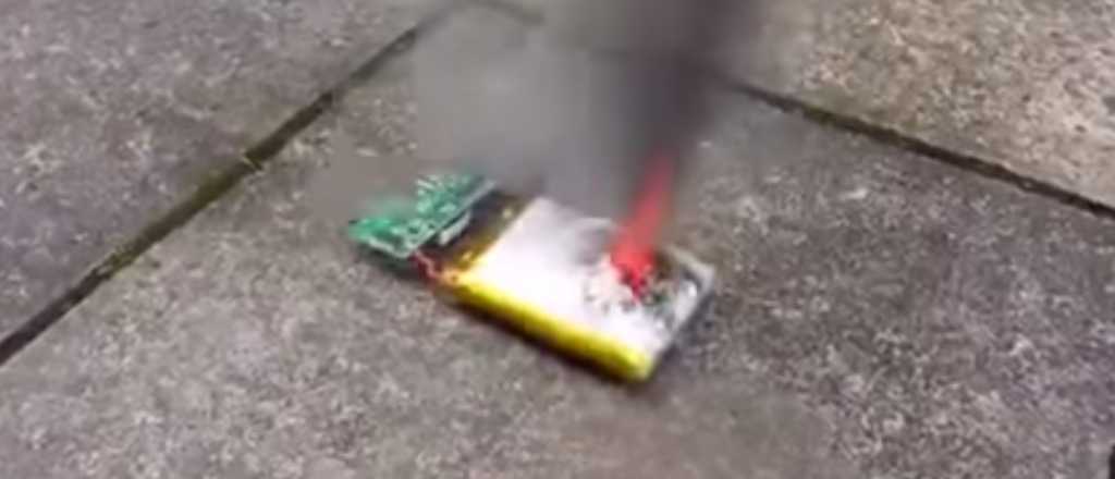 Mirá como la batería de tu celular te puede quemar vivo