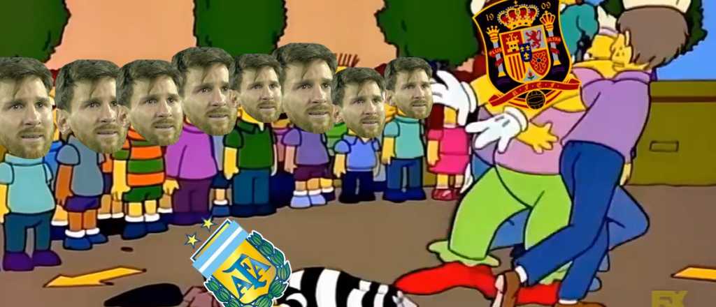 Los memes de la goleada de España a la Argentina