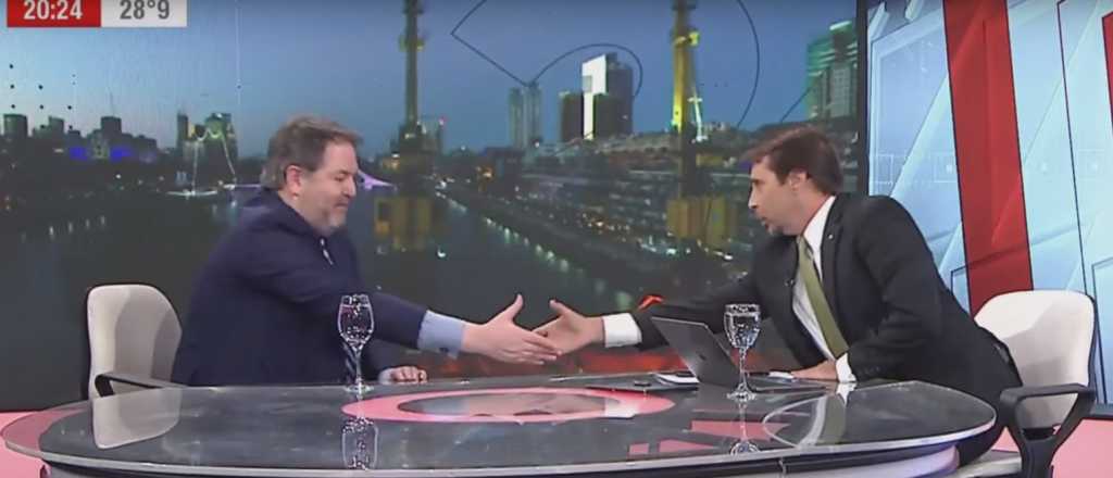 Terrible caída del invitado en el programa de Eduardo Feinmann