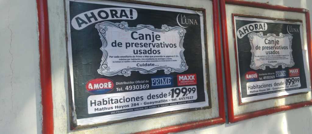 Ins&oacute;lito canje que ofrece un conocido "telo" mendocino