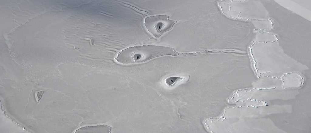 Misteriosos círculos de hielo en el Ártico intrigan a la NASA