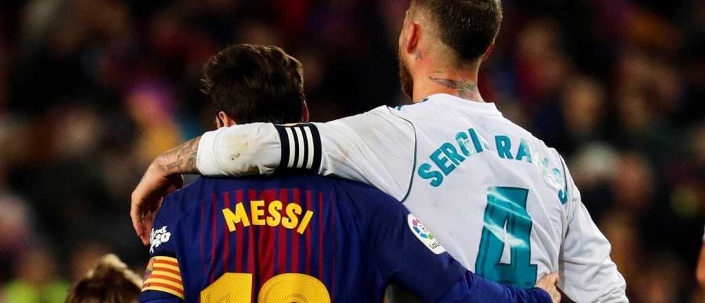 Ramos, el archin&eacute;mesis de Messi, le dio la bienvenida al PSG