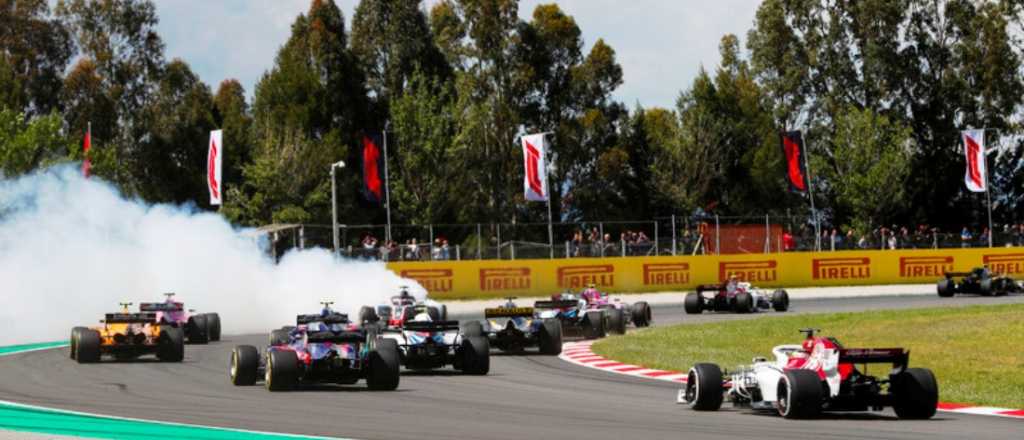 Fórmula 1: terrible accidente en la largada del Gran Premio de España