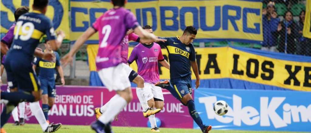 Boca cerró la temporada goleando a la selección de San Luis