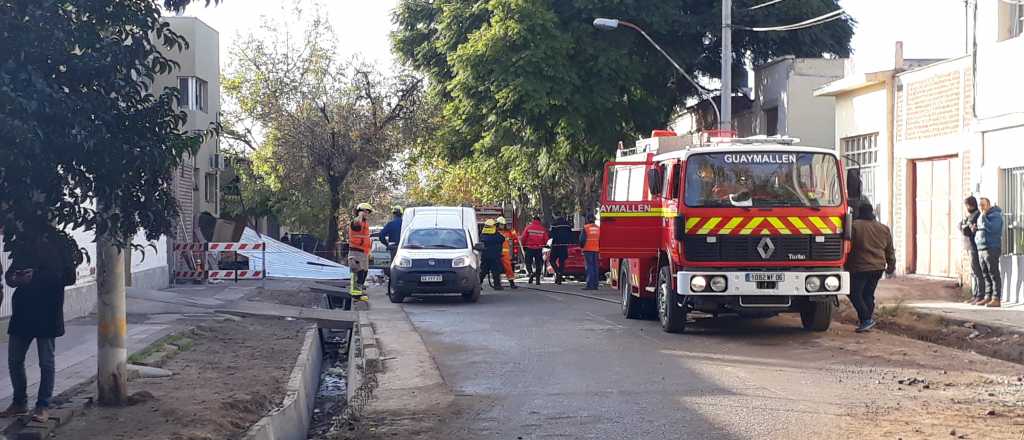 Explotó un camión en un lavadero de Guaymallén: dos heridos