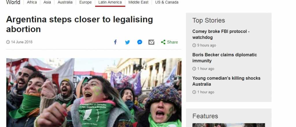 La media sanción al aborto legal, en los principales medios del mundo