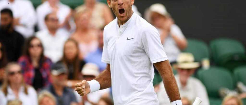 Del Potro gan&oacute; y se medir&aacute; con Nadal en cuartos de final de Wimbledon