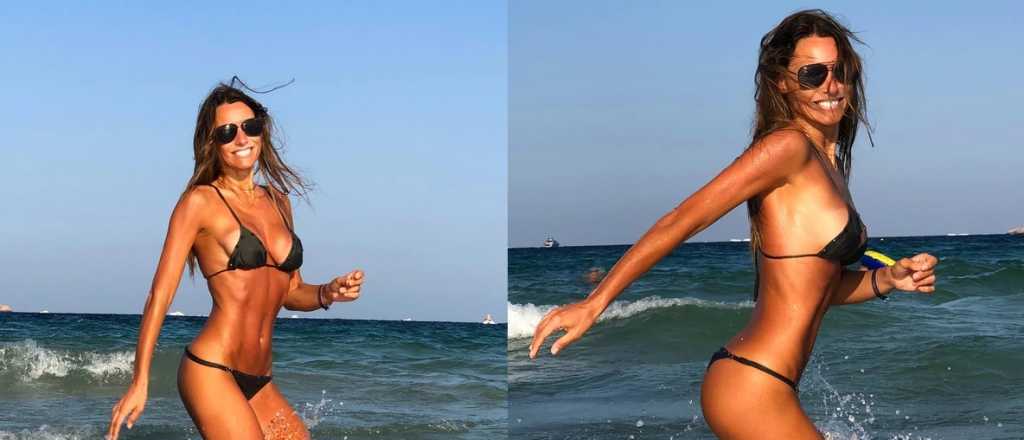 Pampita lució impactante figura en las playas de Ibiza