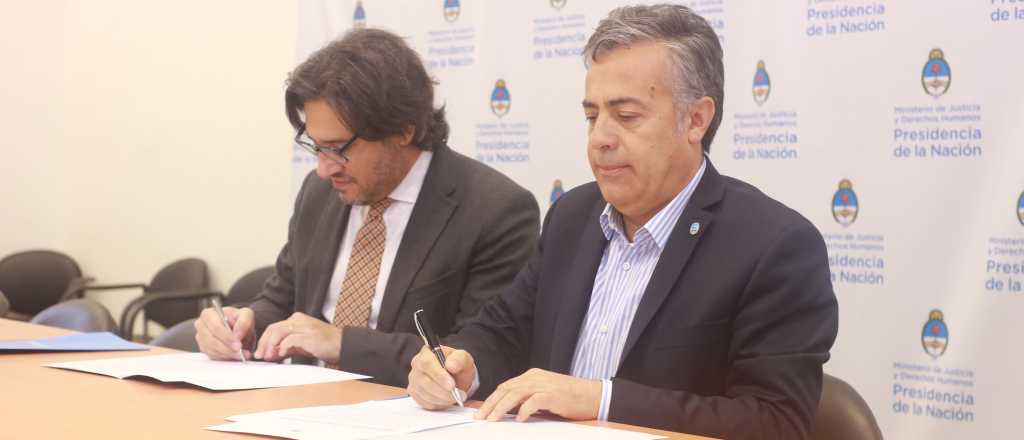 Garavano y Cornejo firman convenio para construir un "Polo Judicial Penal"