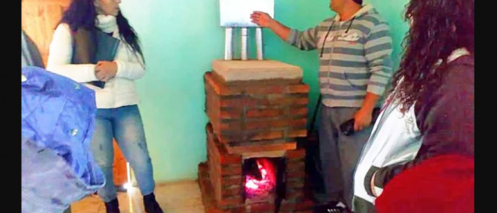 San Rafael: se capacitaron para construir "estufas sociales" para pasar el frío