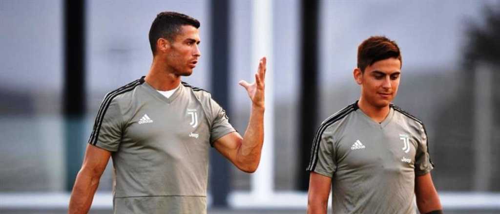 Fotos y videos: la buena onda entre Cristiano y Dybala en Juventus