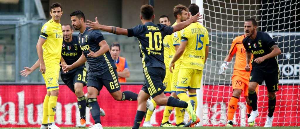 Juventus ganó en el debut pero no convirtieron ni Dybala ni Cristiano