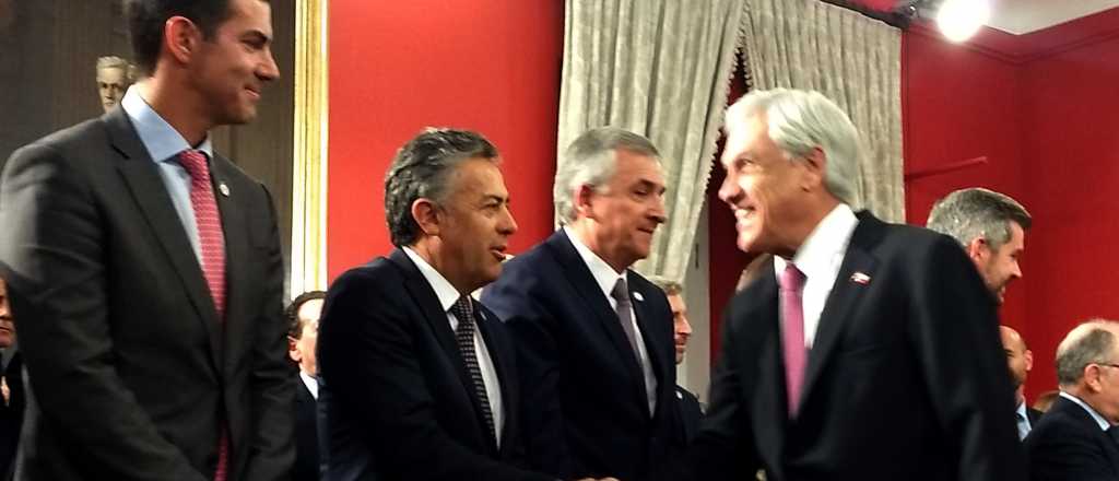 Cornejo se reunió con el presidente chileno Sebastián Piñera