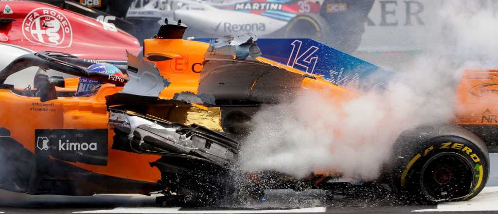 Video: impresionante accidente en el Gran Premio de Fórmula 1