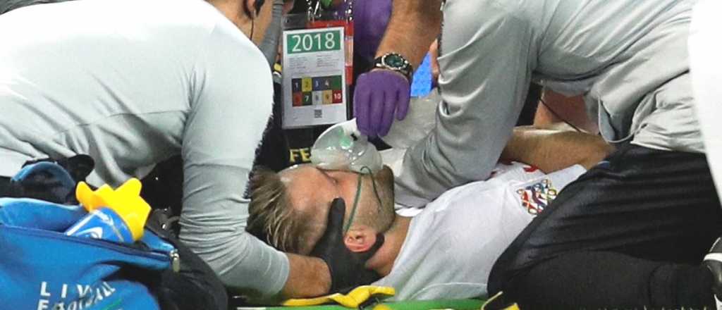 España le ganó a Inglaterra y un jugador debió salir con respiración asistida