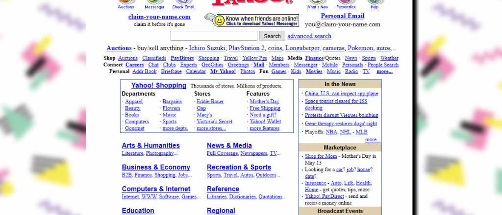 Una página muestra como ha cambiado el diseño web en los últimos años