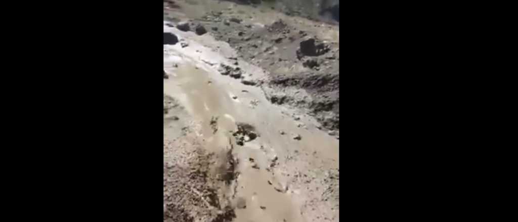 Video: hubo una avalancha de barro en Malargüe