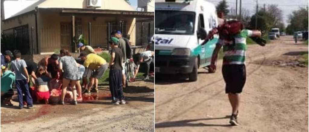 Video: volcó un camión con ganado y los vecinos carnearon a las vacas