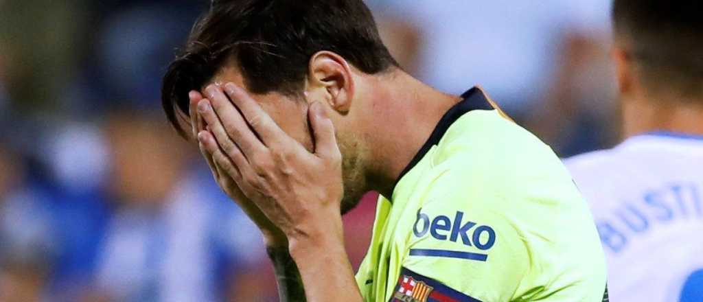 Barcelona perdi&oacute; con el humilde Legan&eacute;s y Messi tuvo otro deslucido partido