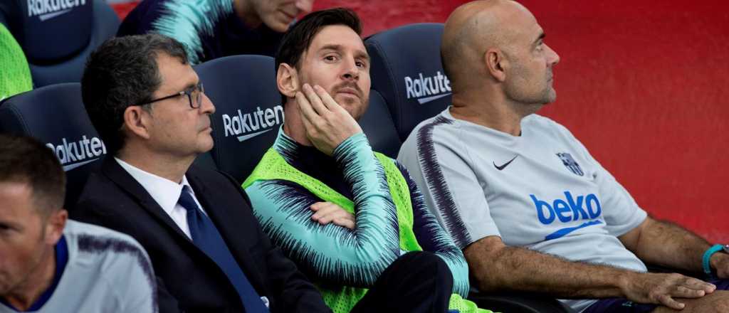 Messi fue suplente, ingresó y salvó al Barcelona de una nueva derrota