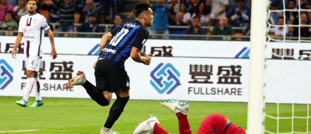Video: Lautaro Martínez convirtió su primer gol oficial con el Inter