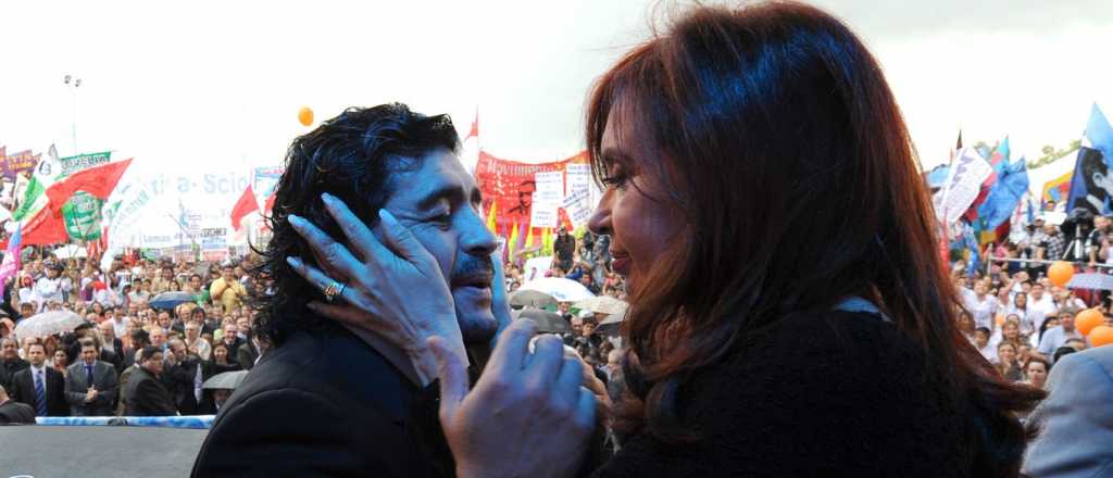 Maradona celebró el triunfo de Alberto Fernández y CFK