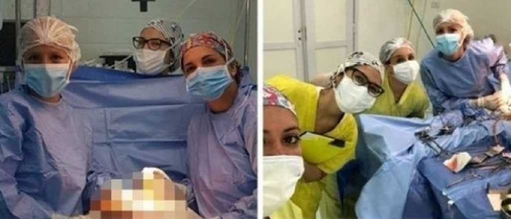 Una médica festejó su cumpleaños mientras hacía una cesárea