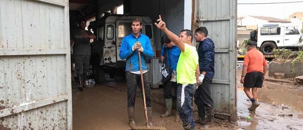 Video: así ayudó Nadal en las inundaciones en España
