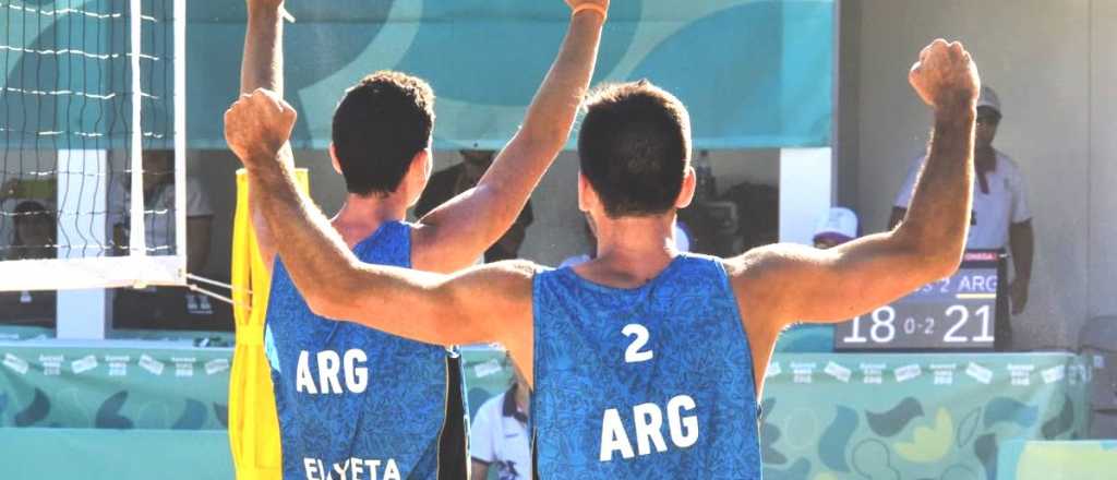 Voley playa: Argentina super&oacute; a Gran Breta&ntilde;a y Amieva lleg&oacute; a semifinales
