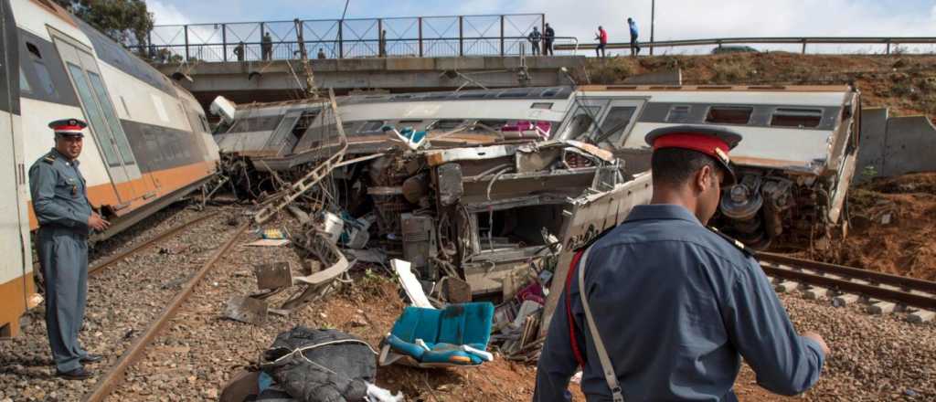 Descarriló un tren en Marruecos: seis muertos y 86 heridos