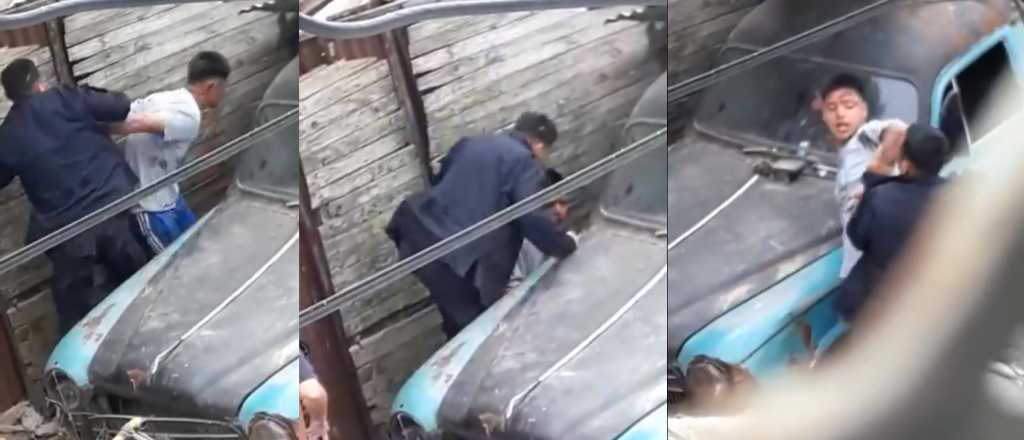 Video: dos policías le dan una paliza a un detenido en Quilmes