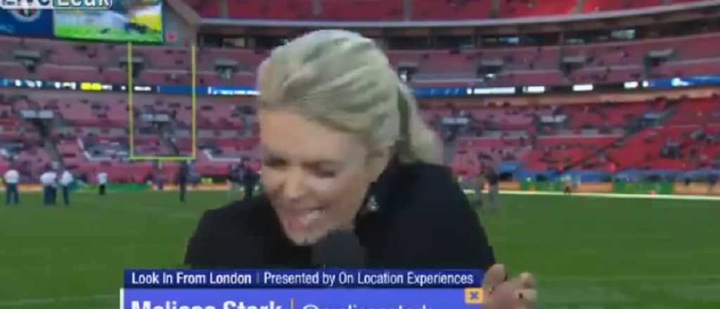 Una periodista recibió un pelotazo en vivo