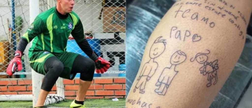 Su hijo hizo un dibujo tras la muerte de su madre y él se lo tatuó en el brazo