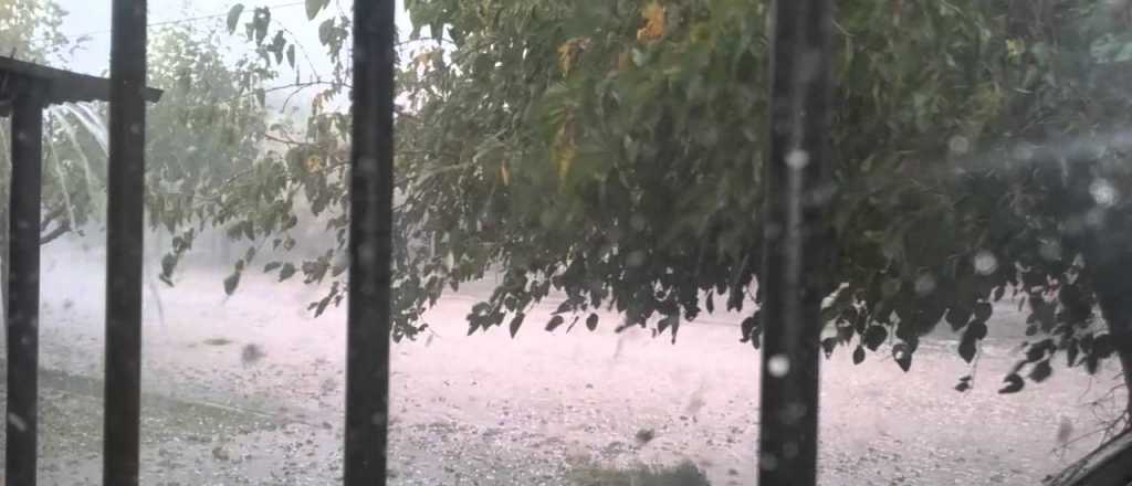 Otra vez la piedra arrasó gran parte de San Rafael