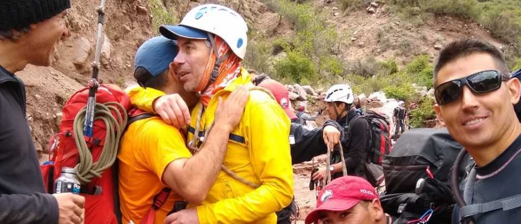 Encontraron con vida al andinista extraviado en Cacheuta