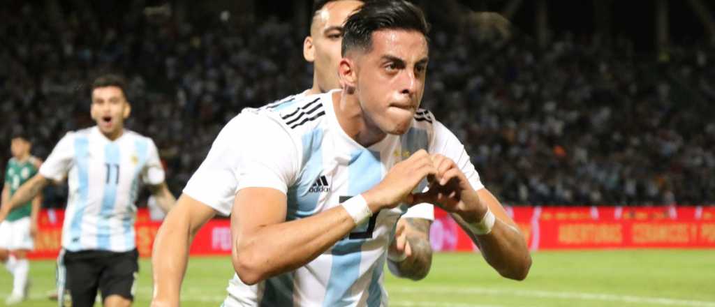 Por un mendocino y la suerte, Argentina le ganó a México