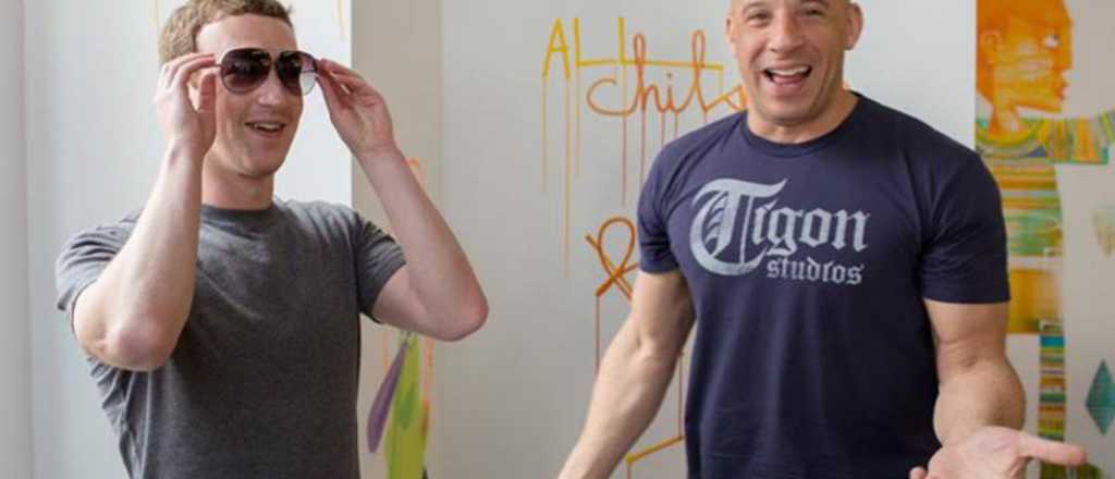 Mark Zuckerberg se divirti&oacute; con Vin Diesel en las oficinas de Facebook