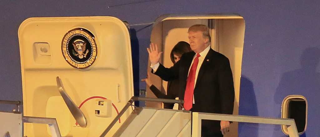 Video: así fue la llegada de Donald Trump a la Argentina