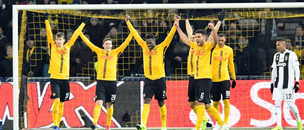 Juventus cerró la fase de grupos con una sorpresiva derrota ante Young Boys