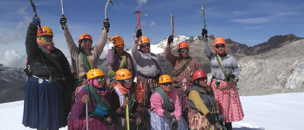 Las Cholitas hicieron cumbre en el Aconcagua