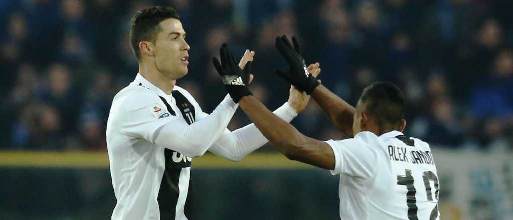 Entró Cristiano Ronaldo y la Juventus salvó el invicto en Serie A