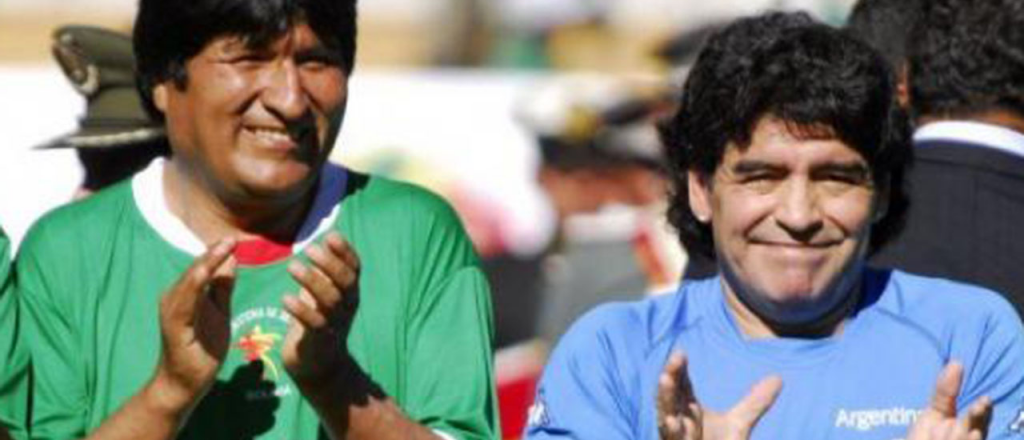 Evo Morales le deseó una "rápida recuperación" a Maradona