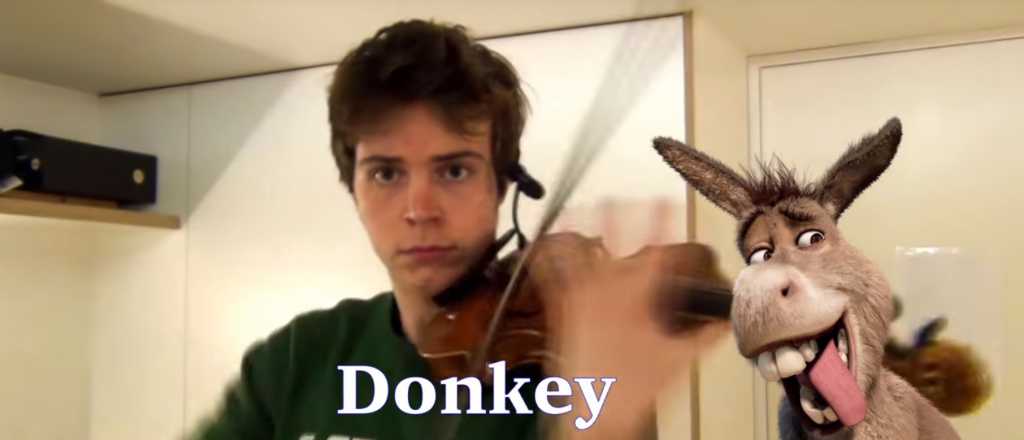 De locos: con solo un violín, imita el sonido de varios de animales