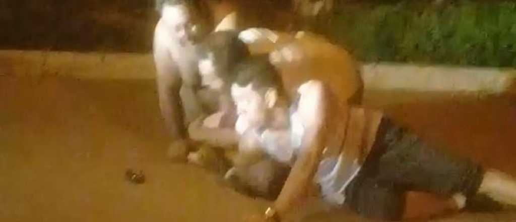 El video del ladrón que atraparon los vecinos y murió en Las Heras 