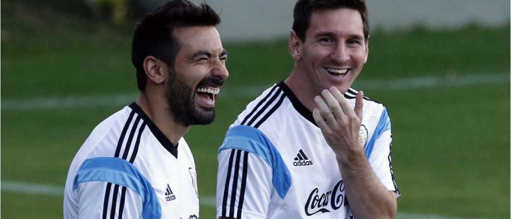 Lavezzi reapareció en las redes con un mensaje para Messi y Di María 