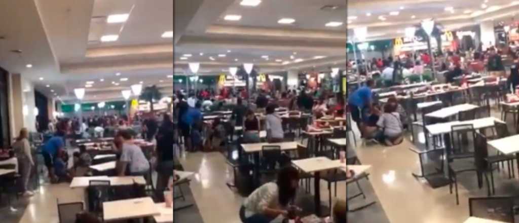 Video: tiroteo durante un intento de robo en un shopping de Capital Federal